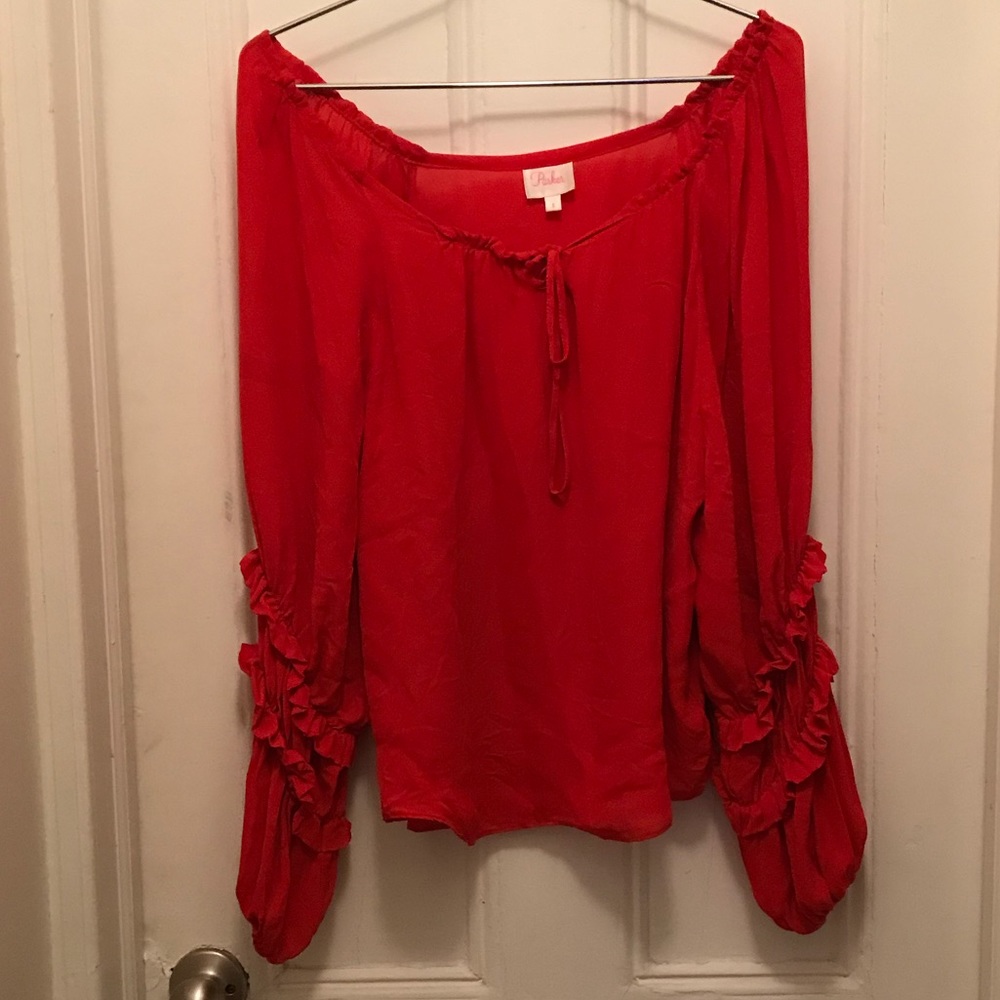 Parker ruffle sleeve top